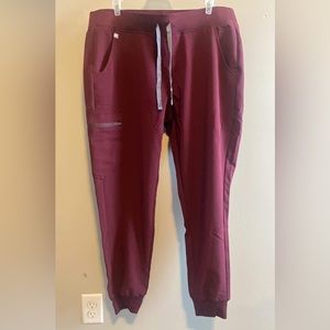 Women's Burgundy Zamora - Jogger Scrub Pants
